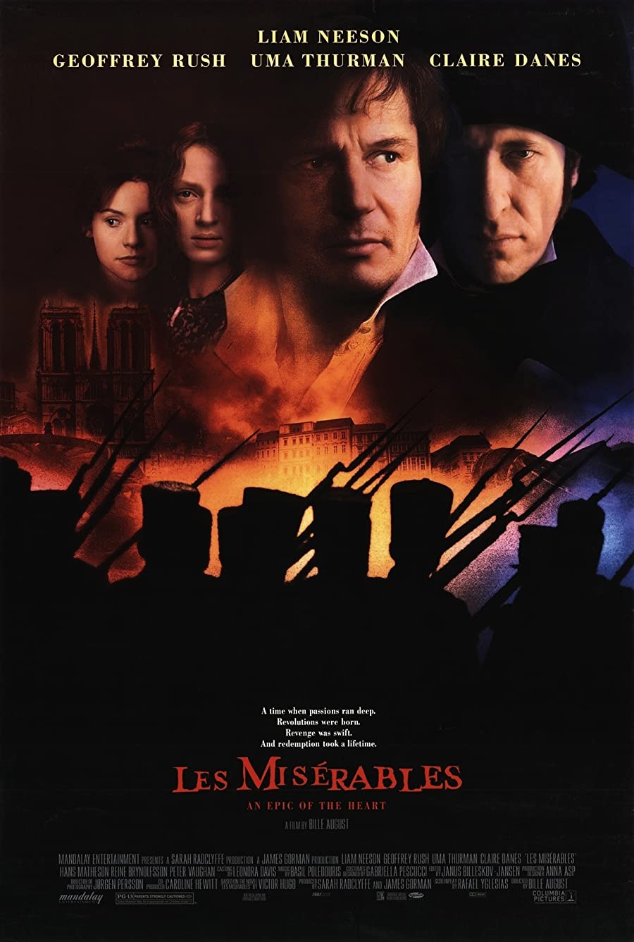 دانلود دوبله فارسی فیلم Les Misérables 1998